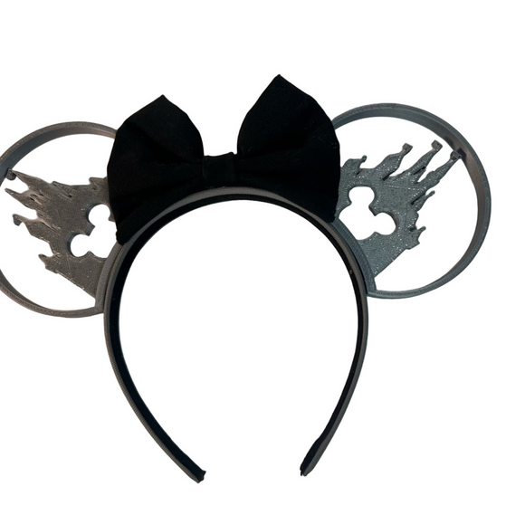 Disney Accessories - Disney Castle Cutout Ears Headband Mickey Mouse Ears cutout RARE NWOT